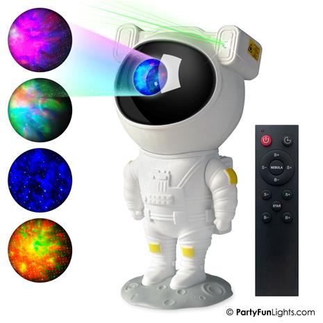Party Funlight Astronaut Space Projector 23cm – kuva 3/3