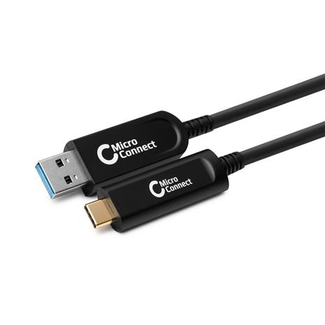 Microconnect MC-USB3.2CA10OP USB cable USB 3.2 Gen 2 (3.1 Gen 2) 10 m USB A USB C Black – kuva 6/6