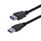 StarTech.com usb-kaapeli 1 m USB3SEXT1MBK – kuva 1