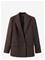 Mango Double-Breasted Pinstripe Suit Jacket - Brown - XL – kuva 2