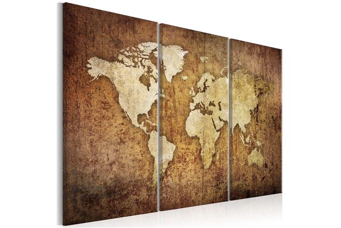 Kuva - World Map: Brown Texture – kuva 2/3