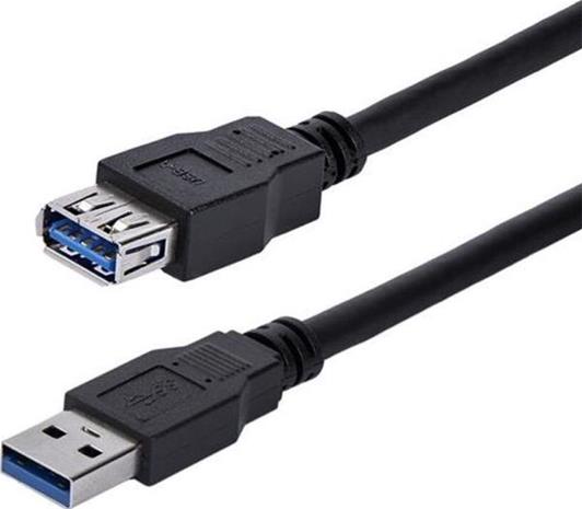 StarTech.com usb-kaapeli 1 m USB3SEXT1MBK