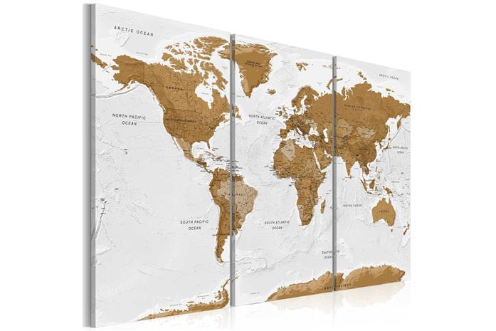 Kuva - World Map: White Poetry