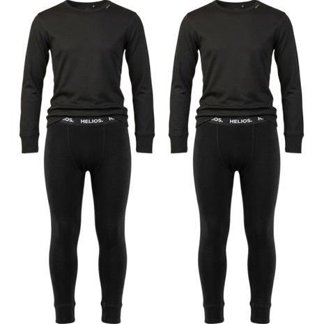 Helios Essential, hiihtoalusvaatteet, juniori, musta