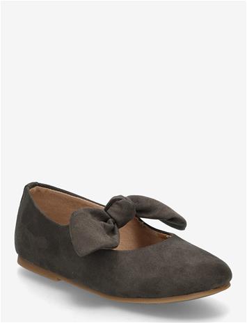MANGO Suede Effect Bow Ballet Flats - CHARCOAL - 21 – kuva 3/3