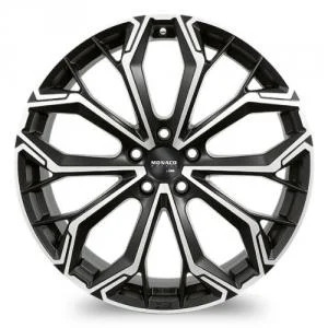 MONACO WHEELS GPC17 DULL BLACK/POLISHED 8X19