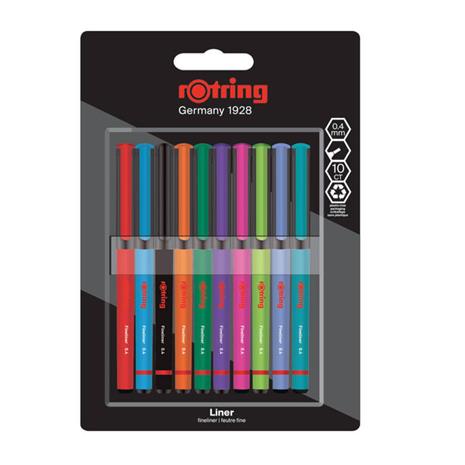 Rotring Liner Assorted Colours 0.4 mm 10-Blister? – kuva 2/2