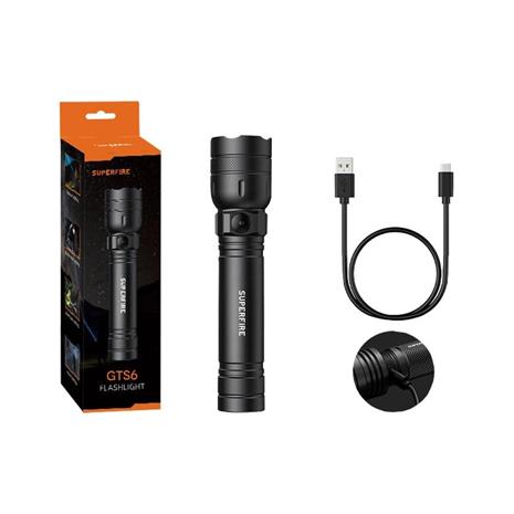 Superfire Flashlight GTS6 360lm USB-C