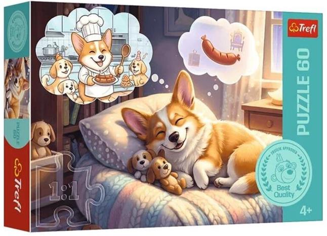 Trefl Dreaming Corgi 60p palapeli