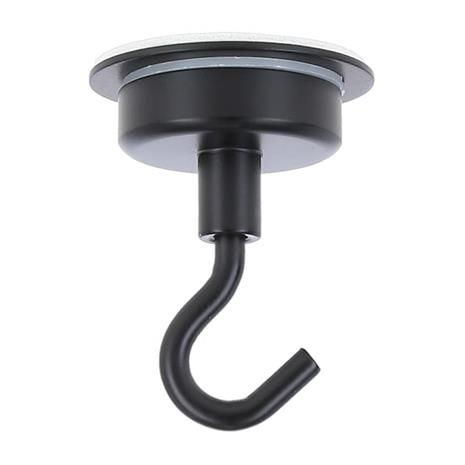 Tarrakoukku 25 mm, kattokoukku magneettikoukku, musta