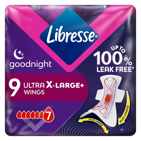 Libresse Ultra Night Extra Wing 9 kpl yöside – kuva 7/7