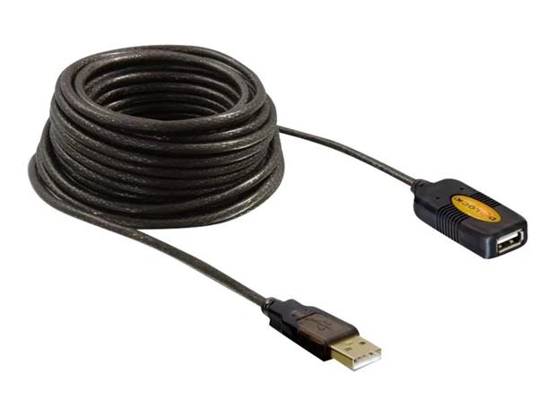 DeLOCK Cable USB 2.0, 5m USB-kaapeli Musta 82308