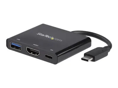 StarTech.com USB-C Multiport Adapter with HDMI - USB 3.0 Port - 60W PD - Black