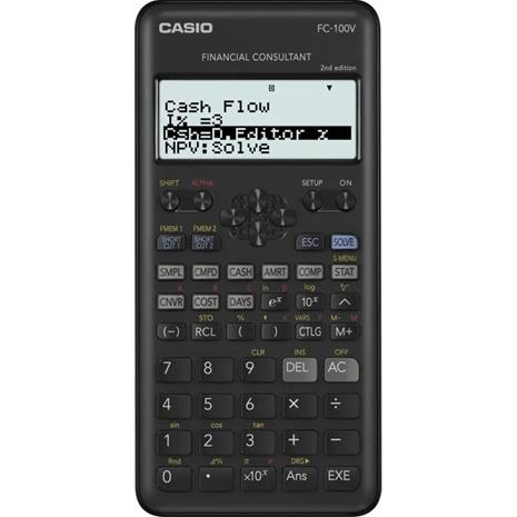 Casio financial calculator FC100V-2, Silver