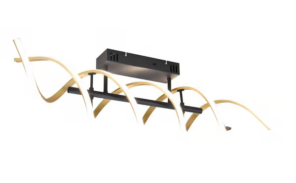 LED-kattovalo Sequence, himmennys, CCT, messinki