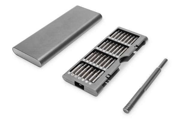 DIGITUS - precision screwdriver handle with bit set - 57 pieces