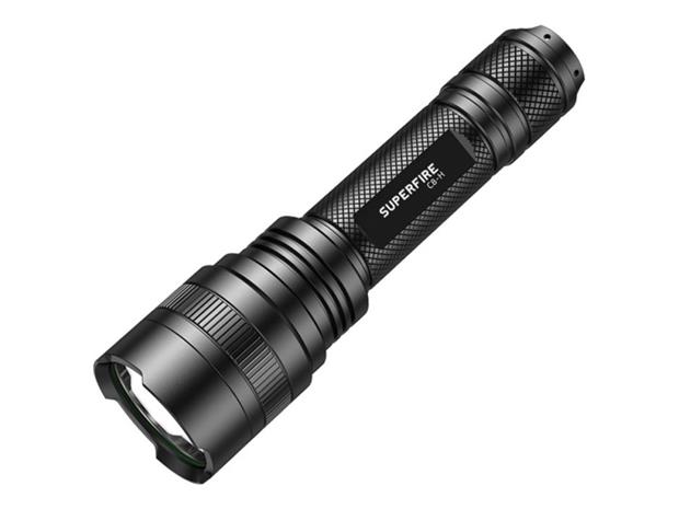 Taskulamppu Superfire C8-H, USB, 950lm, 500m