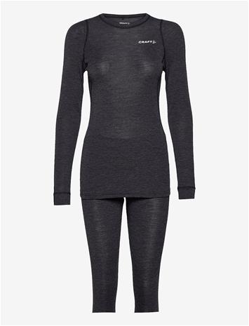 CRAFT - CORE Wool Merino Set - Aluskerrastot - female | Black | Koko: XL
