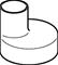 Geberit Reducer pe-hd d50/40 l8 eccentric – kuva 2
