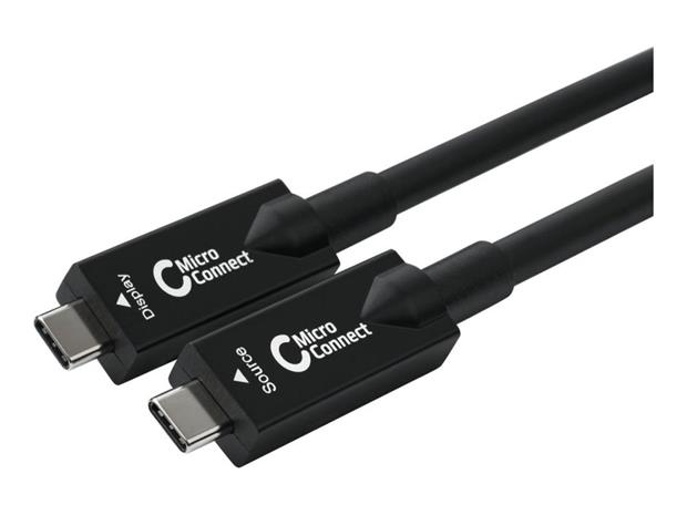 Microconnect USB3.2CC12OP USB cable USB 3.2 Gen 2 (3.1 Gen 2) 12.5 m USB C Black