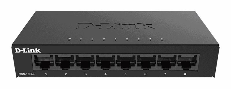 D-Link DGS-108GL/E, kytkin