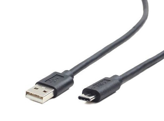 Kaapeli Gembird USB 2.0 AC AM-CM, 1 m, musta