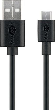 Pro USB-A <-> USB Micro-B - 1m - Musta