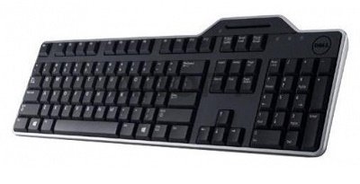 Dell RU (QWERTY) KB-813 Smartcard Reader USB Keyboard Black – kuva 2/3