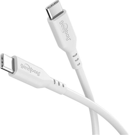 Pro USB-C <-> USB-C - PD 60W - 1.5m - Valkoinen - USB-kaapeli