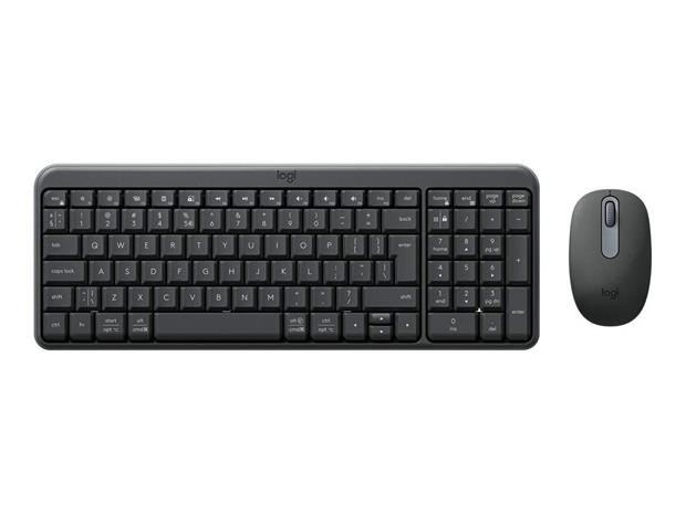Logitech MK250 keyboard RF Wireless + Bluetooth US International Graphite