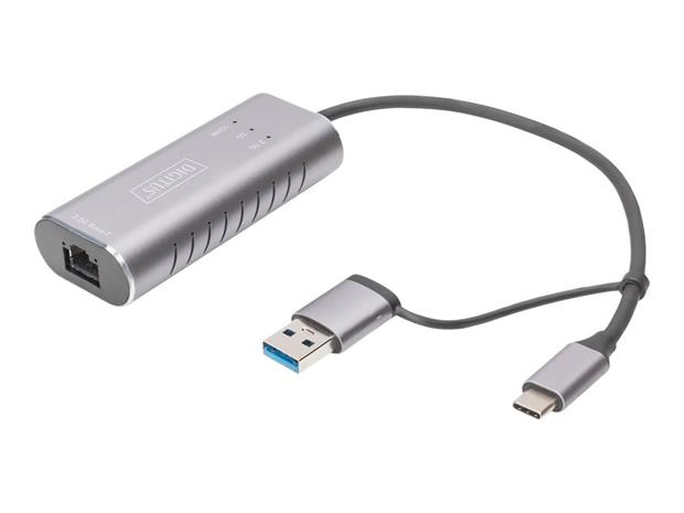 Digitus 2.5G USB-C/USB to RJ45 Ethernet Adapter