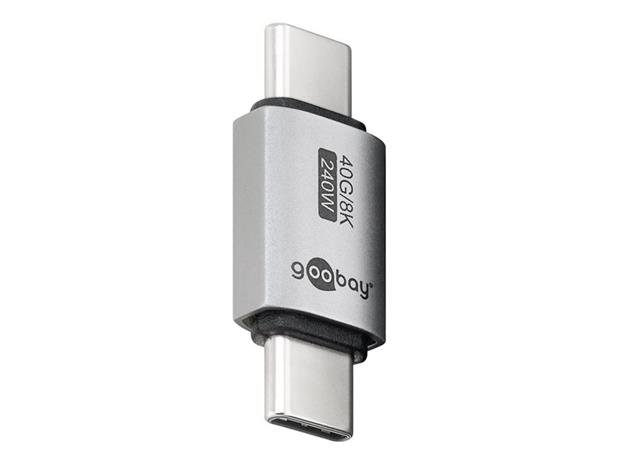 Pro USB-C - USB4 - Straight - adapter - silver