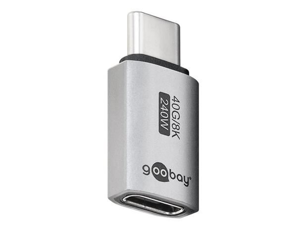Pro USB-C - USB4 - Straight - adapter - silver
