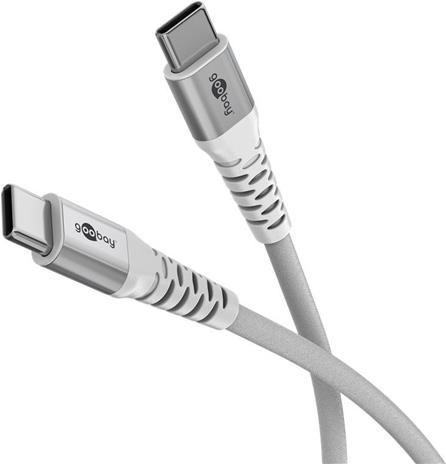 Pro USB-C <-> USB-C - 2m - Harmaa - Sleeve