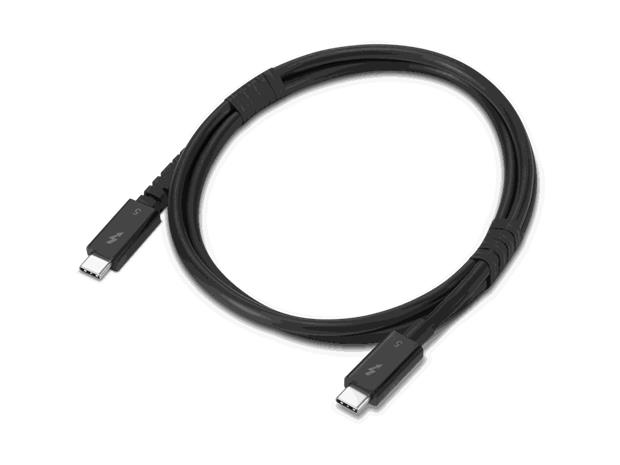 Lenovo 4X91U94411 Thunderbolt cable 1 m 80 Gbit/s Black