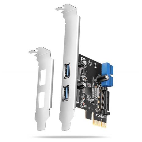 Axagon PCEU-232RS PCIe USB 3.0 Controller 4-Port 5Gbps SATA Power – kuva 2/2