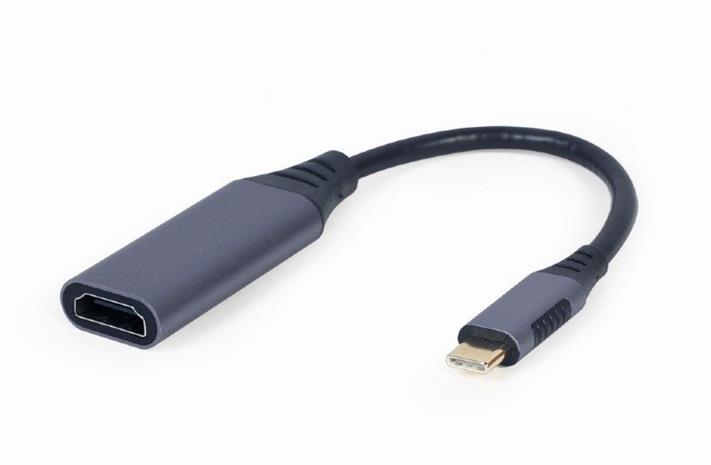 Cablexpert A-USB3C-HDMI-01 video kaapeliadapteri 0.15 m USB Type-C Harmaa