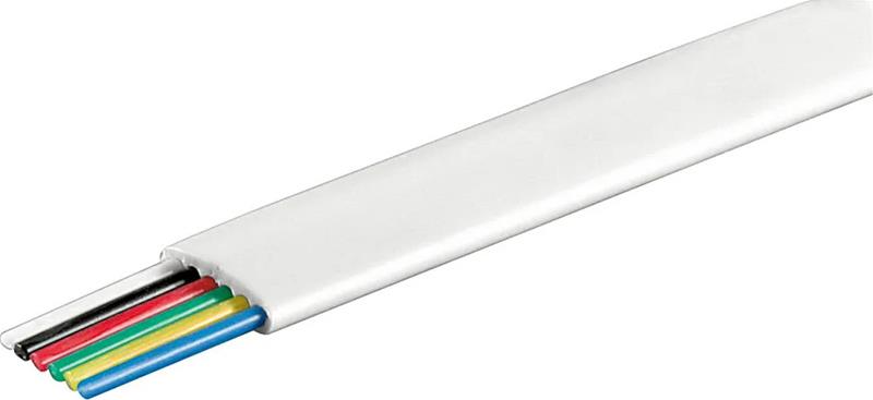 Deltaco MD-15, 100 m, Valkoinen, Polyvinyylikloridi (PVC)