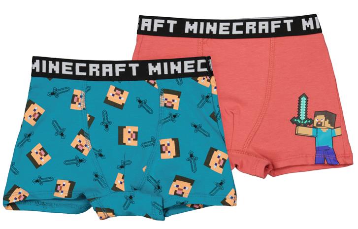 Minecraft lasten bokserit 2-pack