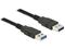 Usb 3.0 jatkojohto, 3m, musta – kuva 2