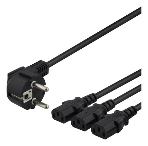 Deltaco Power Cable - 3 m
