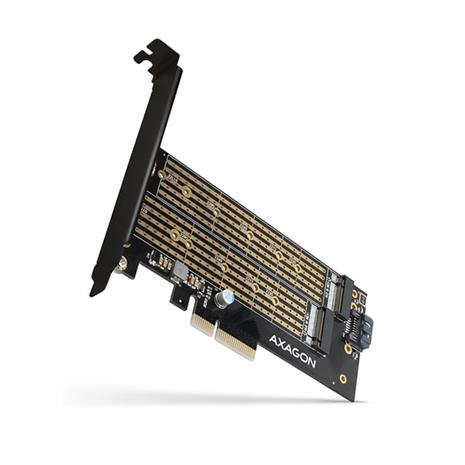 Axagon PCEM2-D PCIe 3.0 x4 M.2 NVMe + SATA Storage Controller