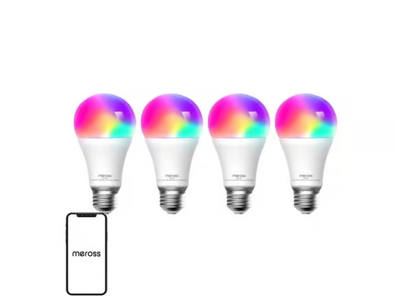 Meross LED-lamppu MSL120 HomeKit WiFi Smart LED Light Bulb Four-Pack E27 – kuva 3/4