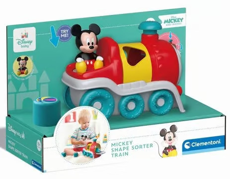 Clementoni Baby - Disney Shape Sorter Mickey Mouse Train 5pcs.