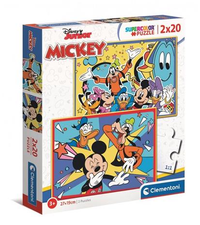 Clementoni Puzzle Mickey Mouse 2x20st. Lattia