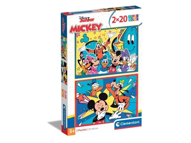Clementoni Puzzle Mickey Mouse 2x20st. Lattia