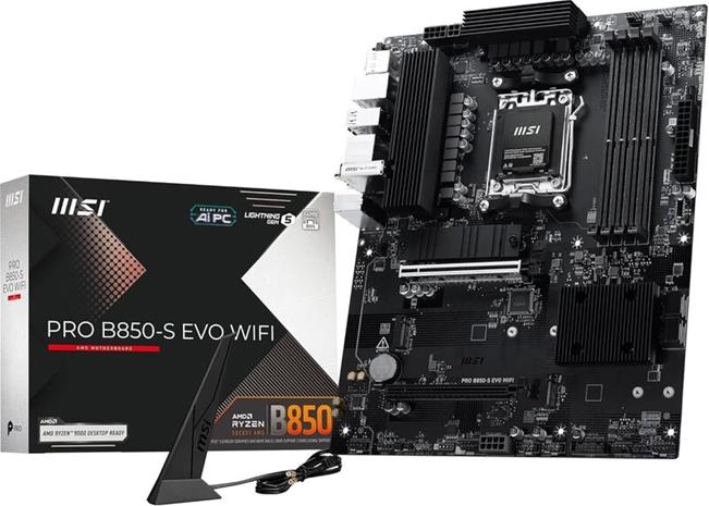 MSI PRO B850-S EVO WIFI motherboard AMD B850 Socket AM5 ATX