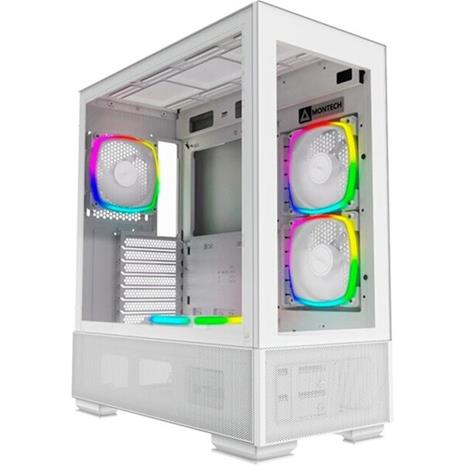 Montech Sky Two GX White - Midi-tower, E-ATX, 3x ARGB PWM fans – kuva 4/4