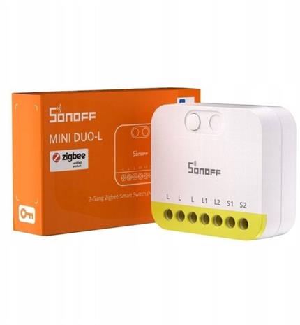 Sonoff MINI?ZB2GS?L ZigBee Two?Channel Mini Switch No Neutral