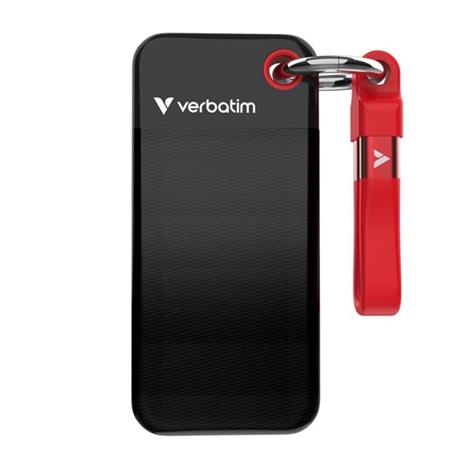 Verbatim Pocket SSD USB 3.2 Gen 2 2TB Black/Red